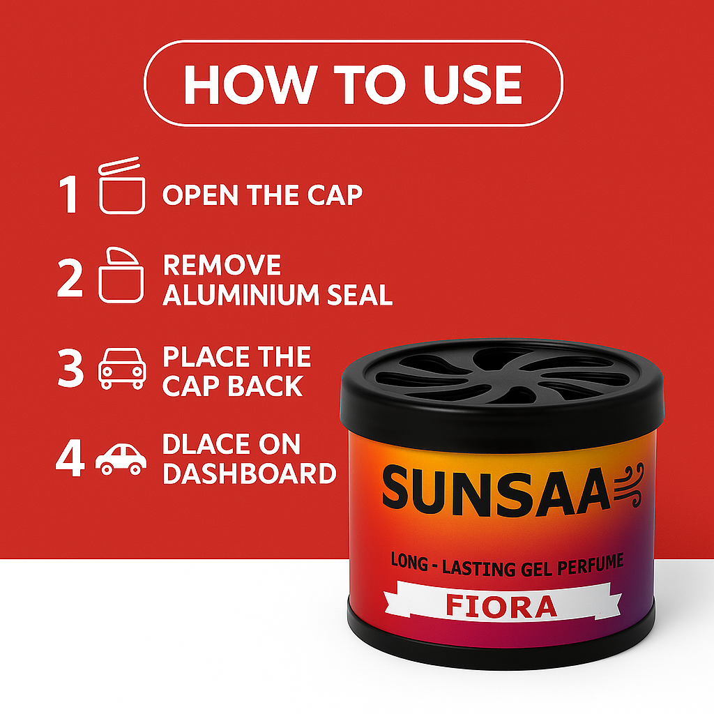 SUNSAA Fiora Long-Lasting Gel Car Perfume
