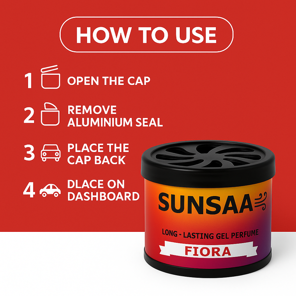 SUNSAA Fiora Long-Lasting Gel Car Perfume
