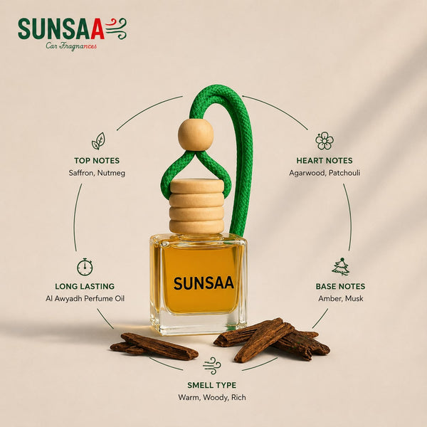 SUNSAA Oud Sultan – Hanging Car Perfume 10ml
