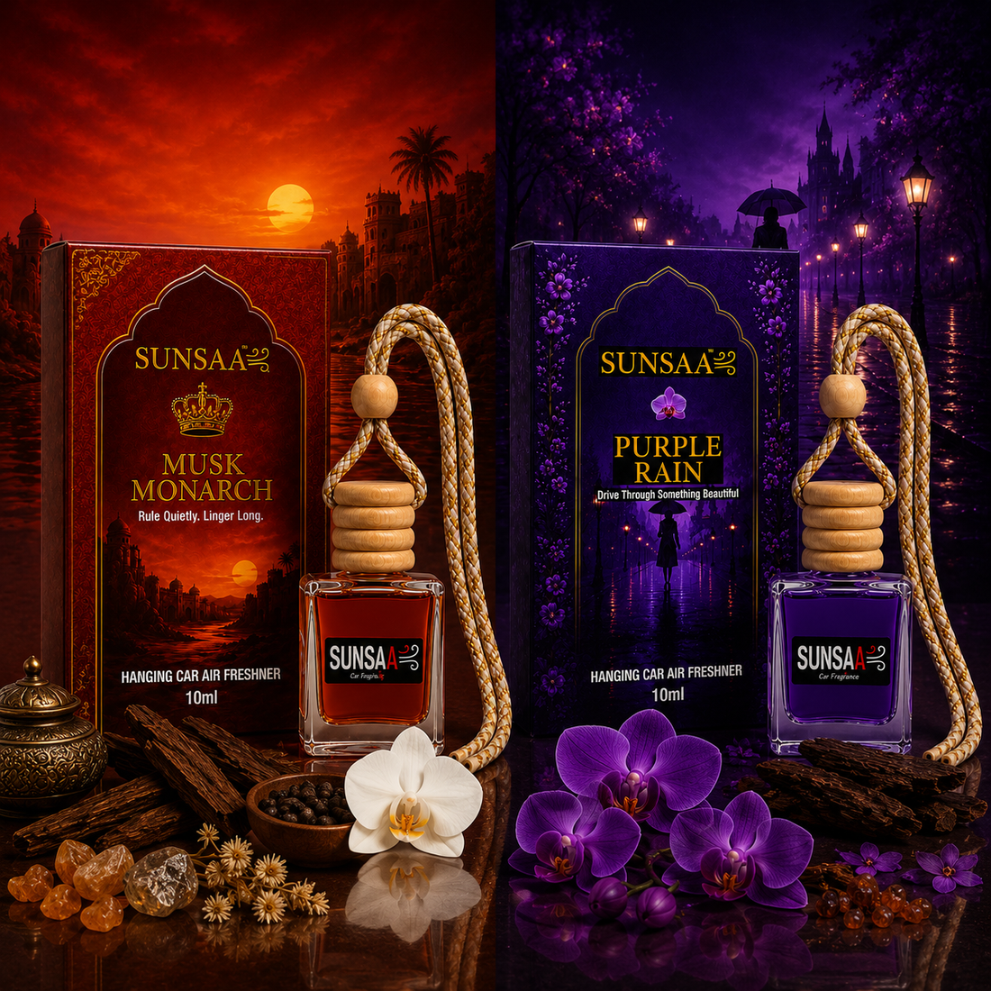 SUNSAA Musk Monarch + Purple Rain – Combo Pack of 2