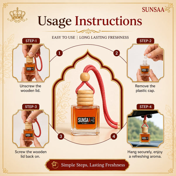 SUNSAA Musk Monarch – Hanging Car Perfume 10ml
