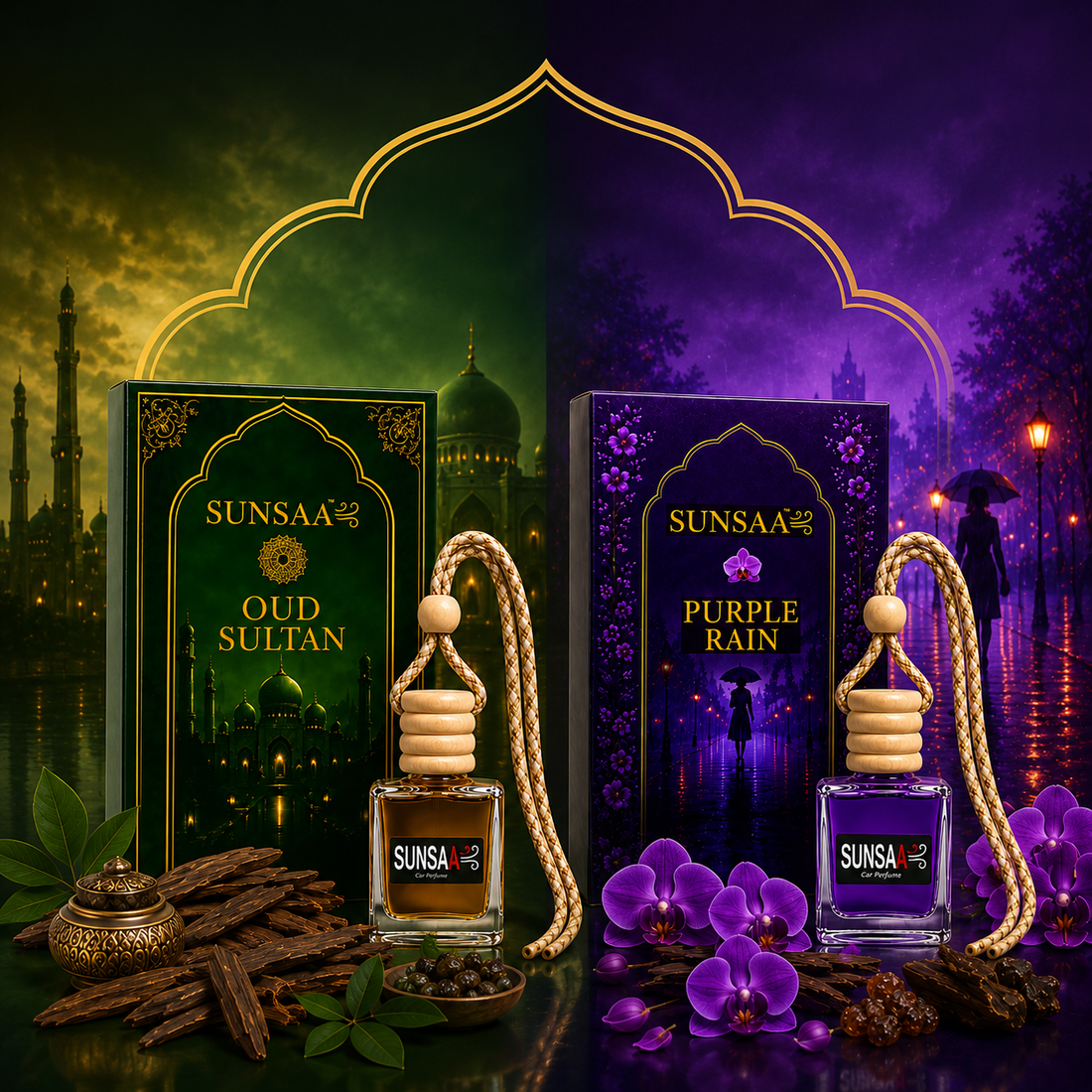 SUNSAA Oud Sultan + Purple Rain – Combo Pack of 2